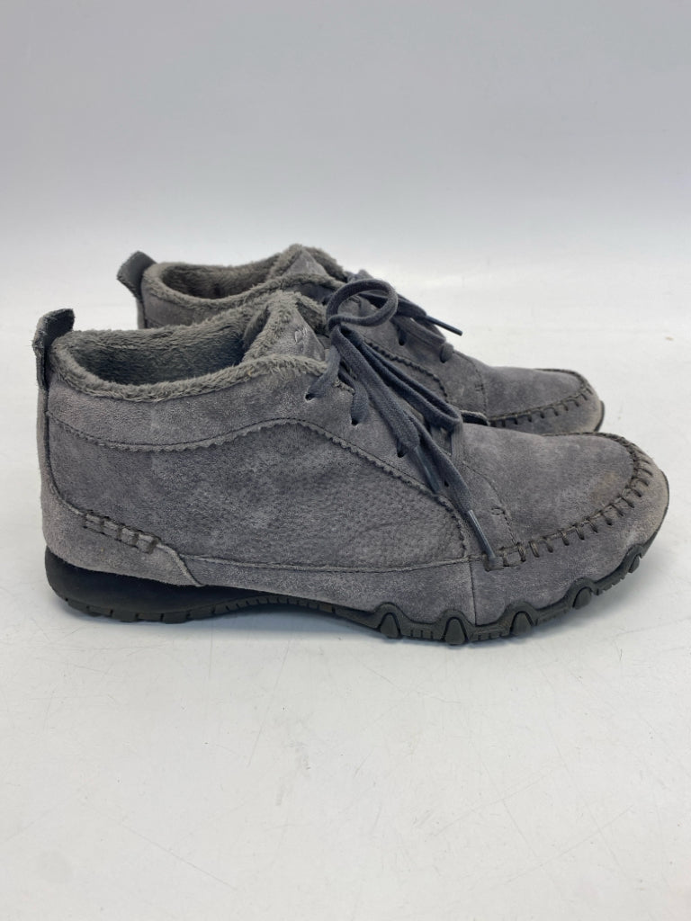 Skechers US Shoe Size 8 Gray Lace Sneakers