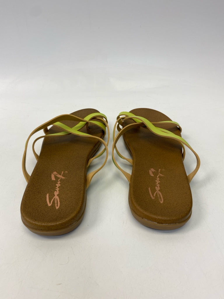 Seven 7  Size 9 Lime Green Sandals