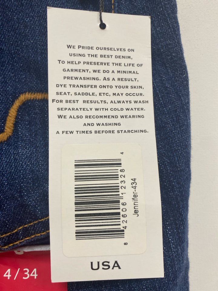 NWT KIMES RANCH Size 4 Blue Denim Ladies Jeans