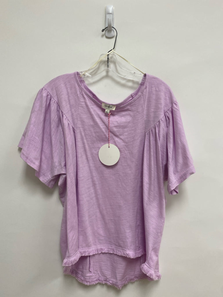 NWT Umgee Size L Lavender Bell Sleeves Ladies Top