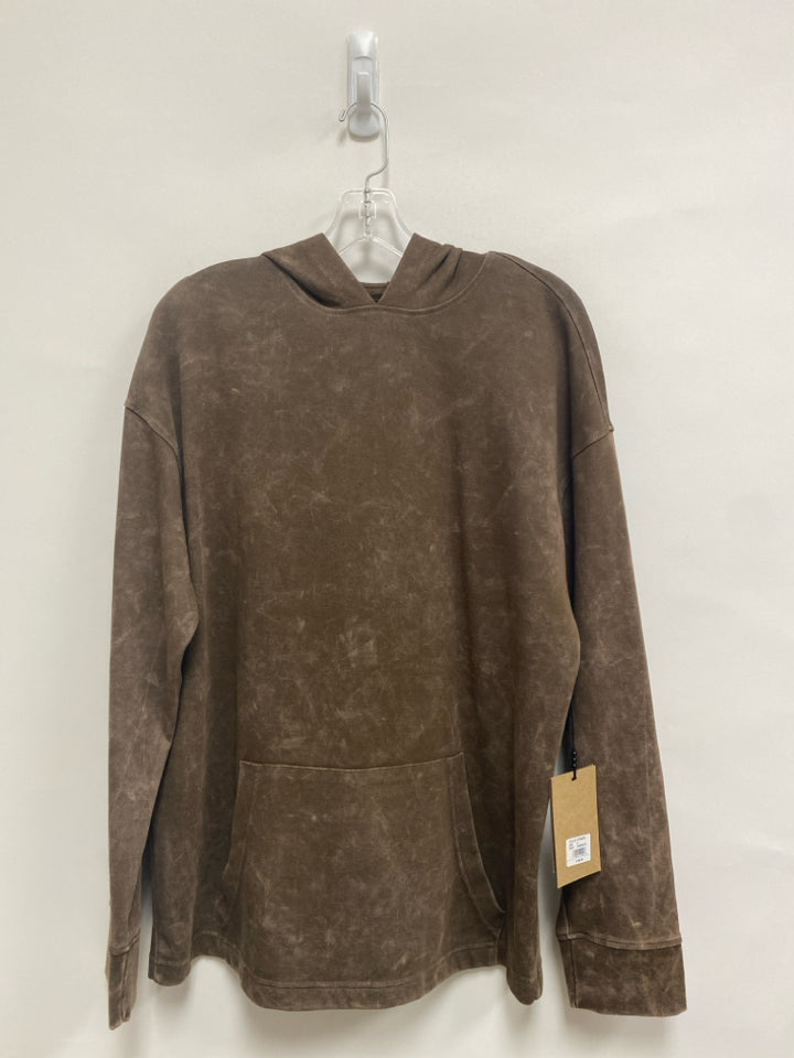 NWT Size S Brown Hooded Men&