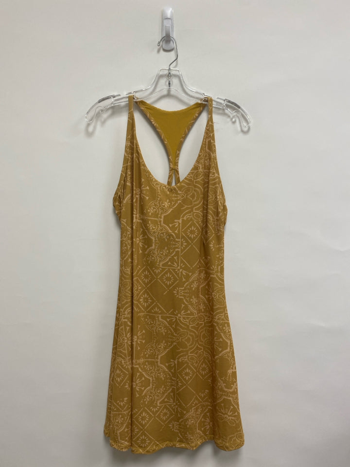NWT PrAna Size L Caramel Beige Print Tank Ladies Dress