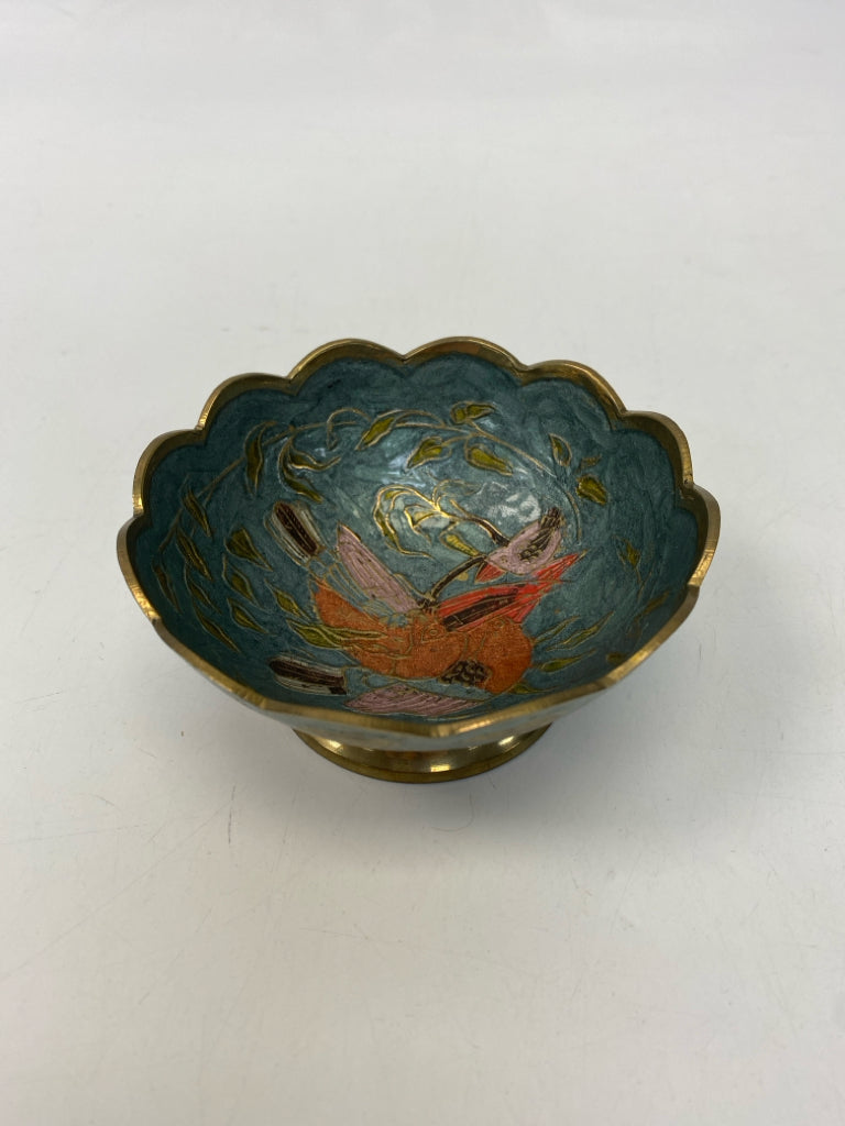 Multi Color Birds Brass Bowl(s)