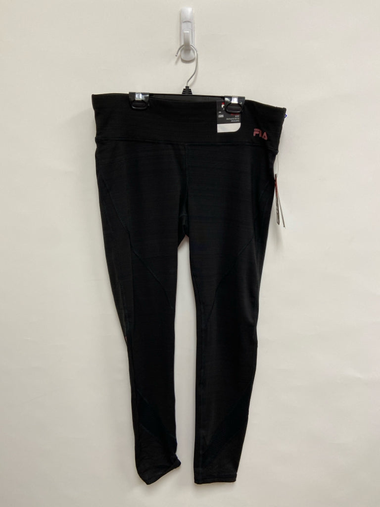 NWT Fila Size L Black Athletic Leggings