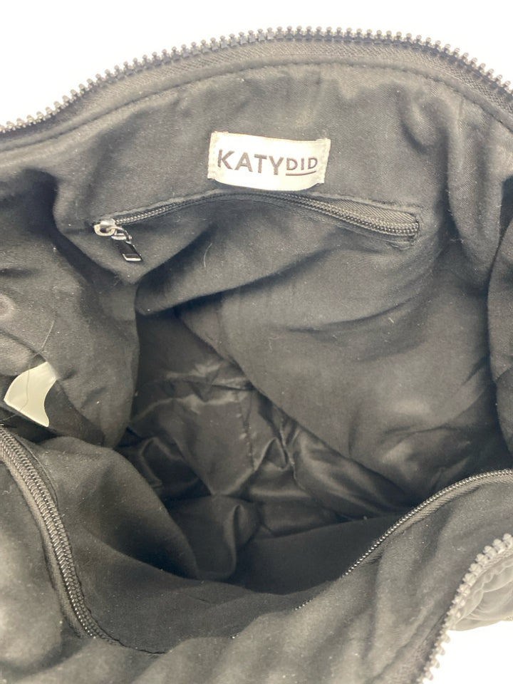KATYDID Black Puffer Handbag