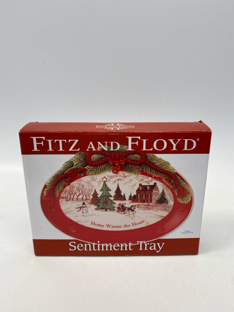 Fitz/Floyd Red Green Trees Christmas