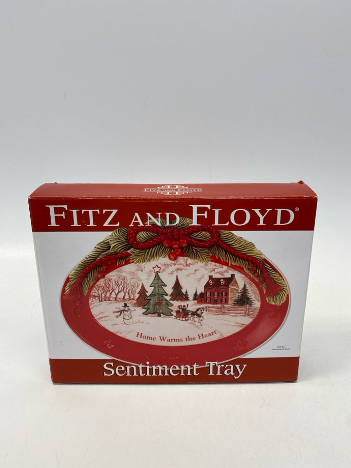 Fitz/Floyd Red Green Trees Christmas