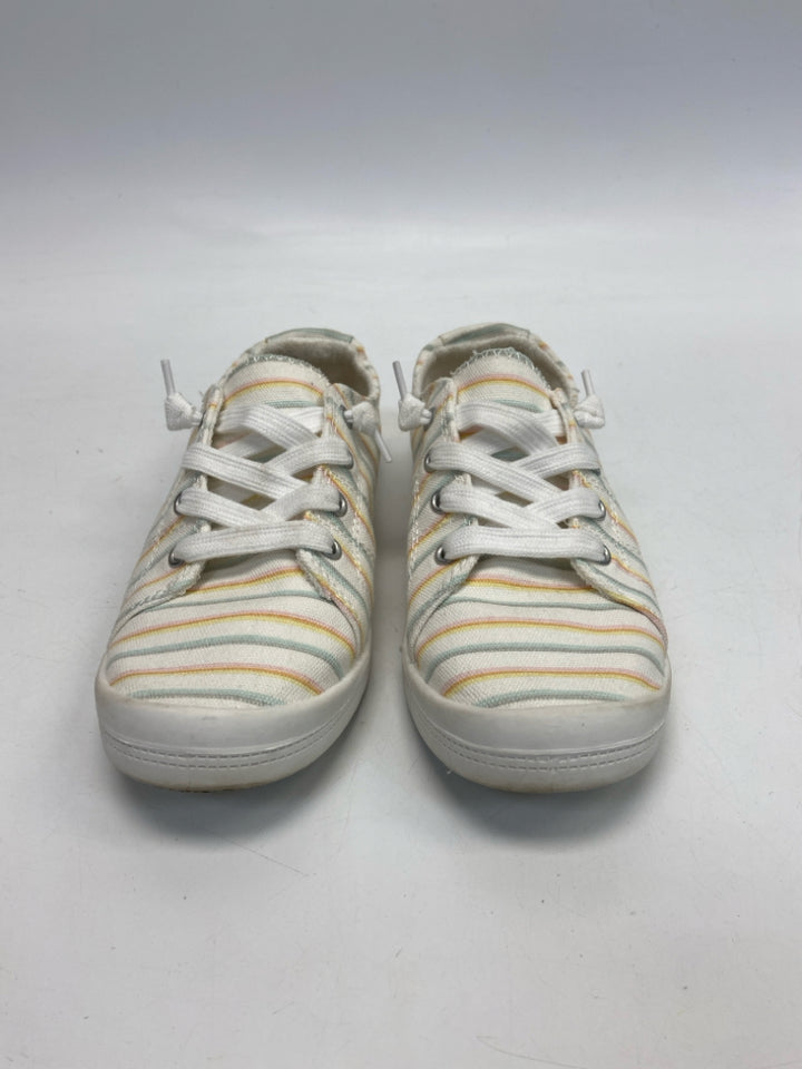 JellyPop  Size 9 White Multi-Color Stripe(s) Sneakers