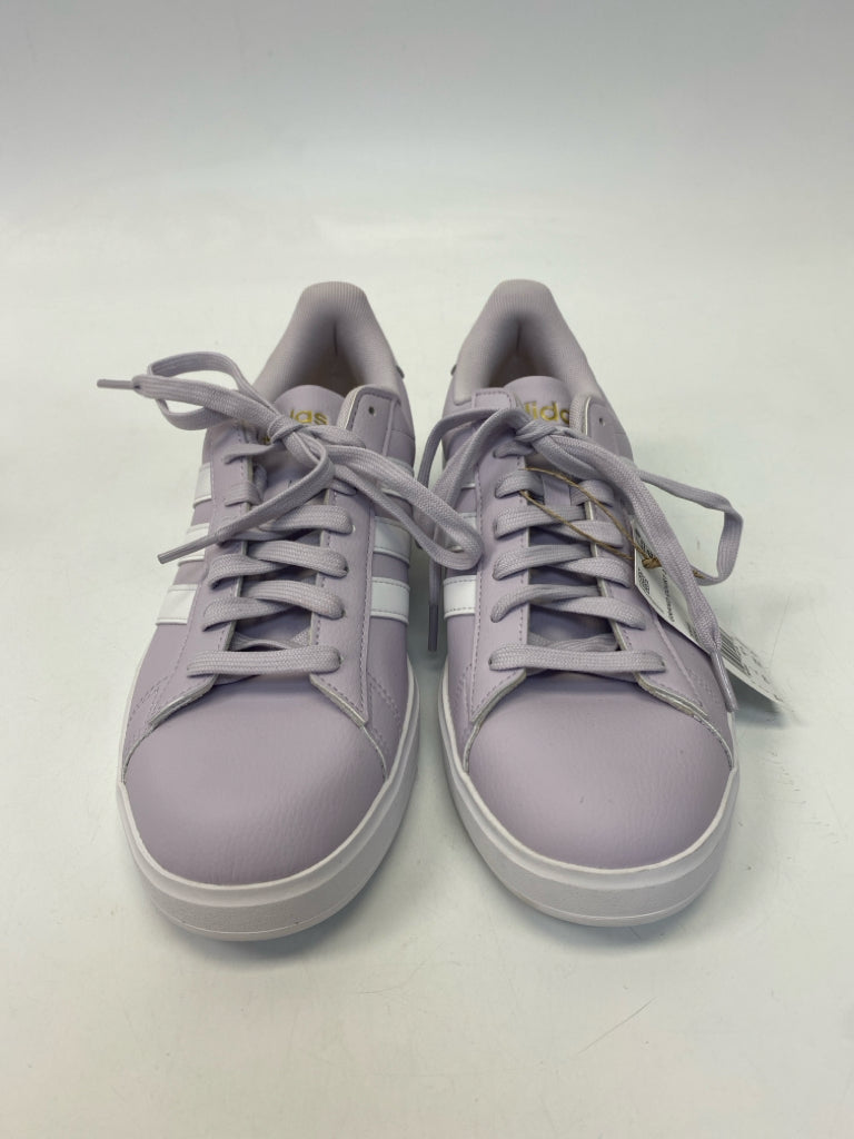 NWT Adidas  Size 8.5 Lavender White Lace-up Sneakers