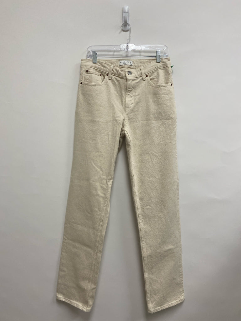 Abercrombie &amp; Fitch Size 6L Cream Ladies Jeans