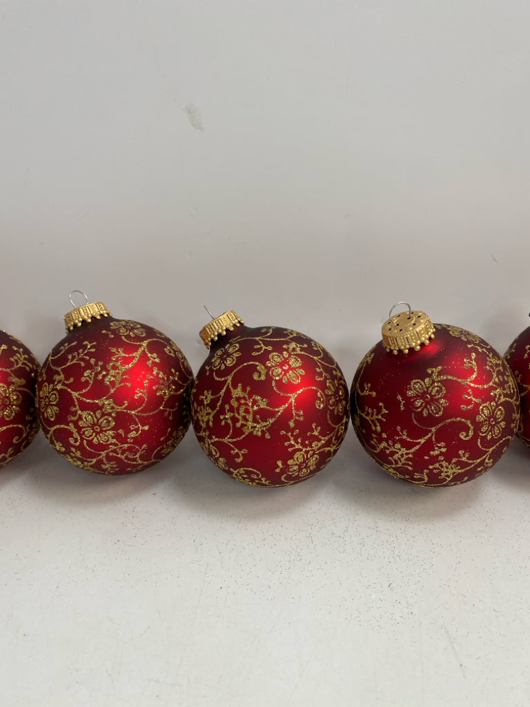 Red Gold Ornaments