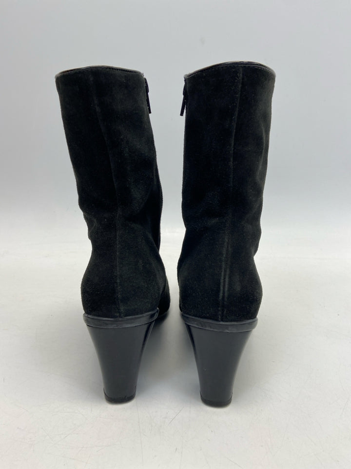 US Shoe Size 10 Black Side Zipper Boots