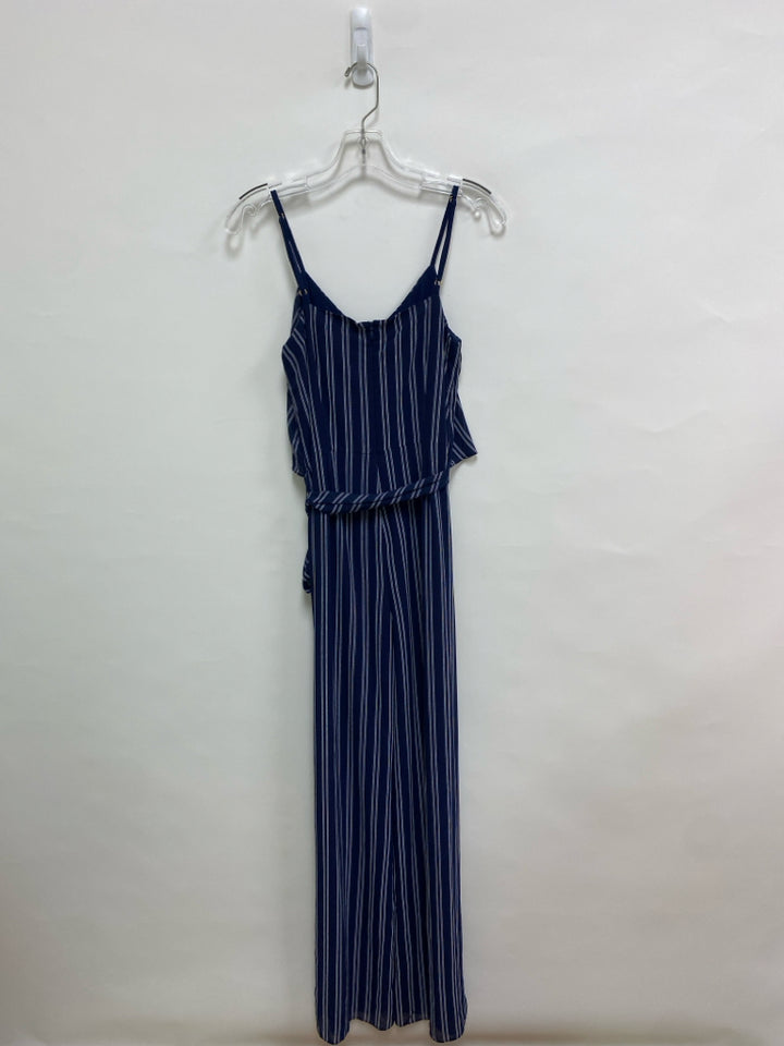 NWT Michael Kors Size S Navy/White Ropes Sleeveless Ladies Jumpsuit