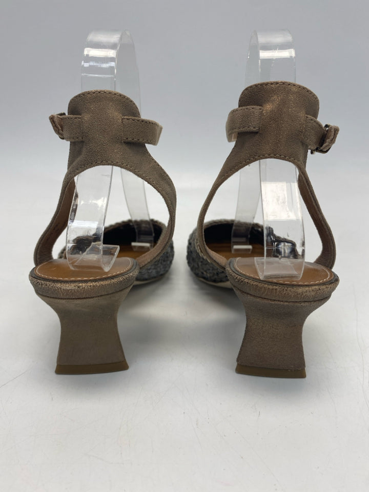 Donald Pliner  Size 8 Bronze Woven Sandals