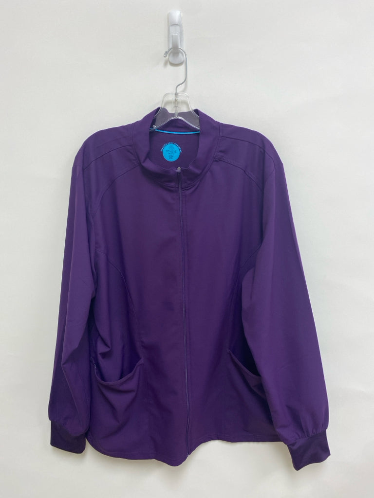 SIZE  2X Purple Zip Down Plus Size Jacket