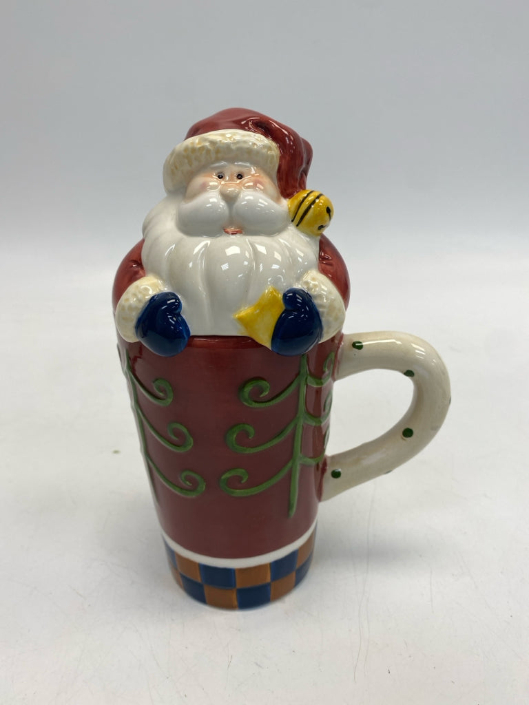 Ganz Red White/Multi Santa Christmas