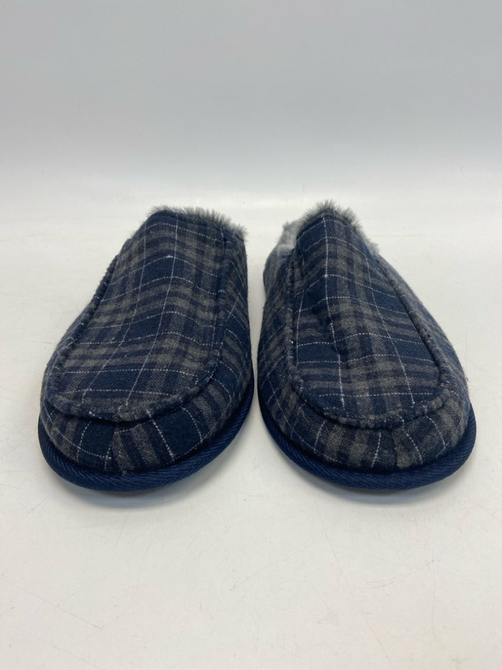 Size XL Navy Gray Plaid Men&