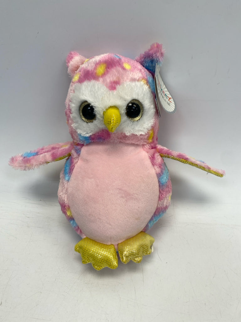 NWT Pink Multi Color Stuffed Animal