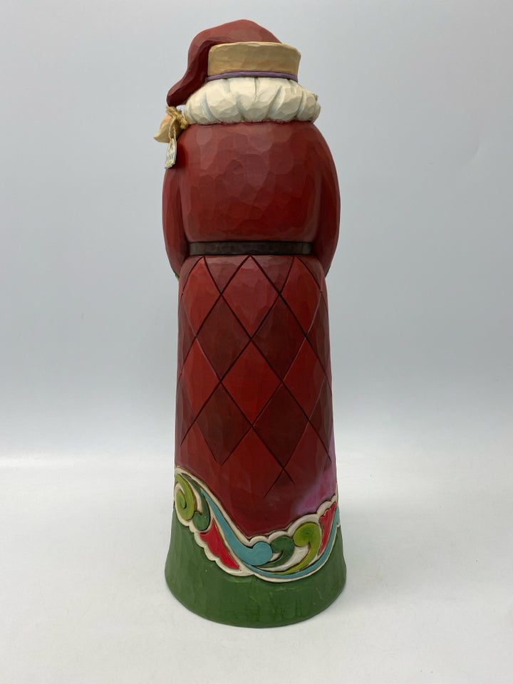 Jim Shore 28" Santa w/Wreath and Candle