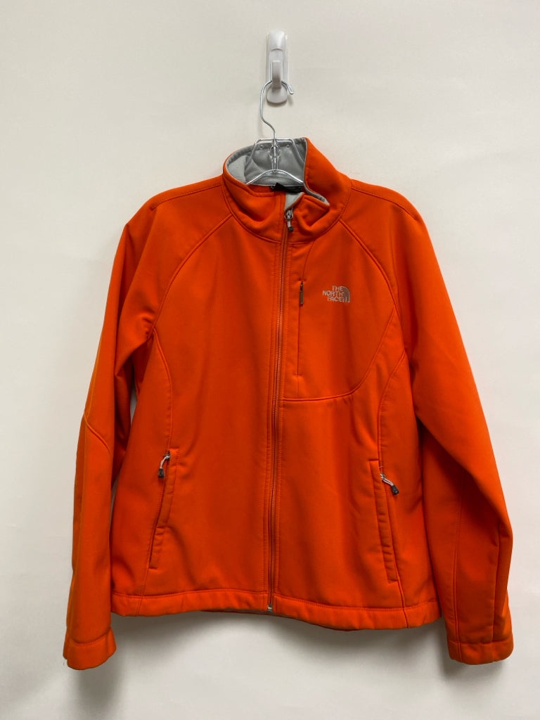 North Face Size L Orange Zip Down Ladies Jacket