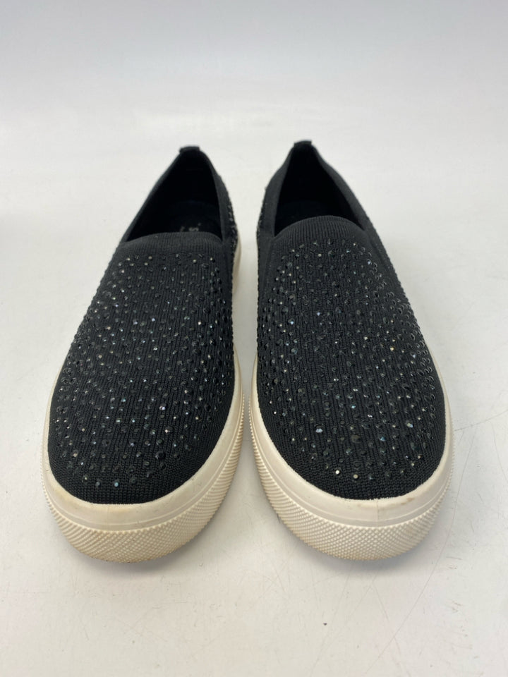 Skechers US Shoe Size 7.5 Black Rhinestone(s) Sneakers