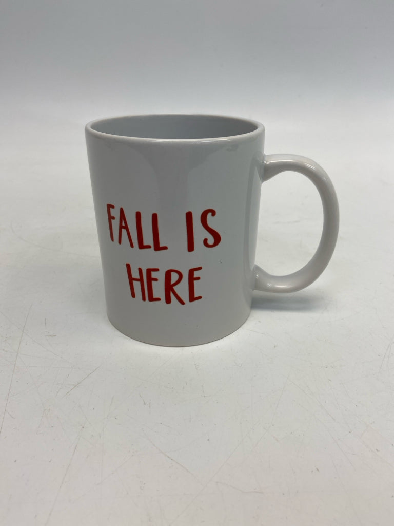 White Orange Words Fall