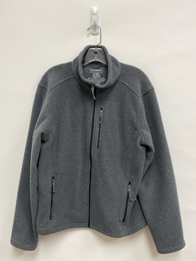 L L Bean Size M Gray Fleece Men&