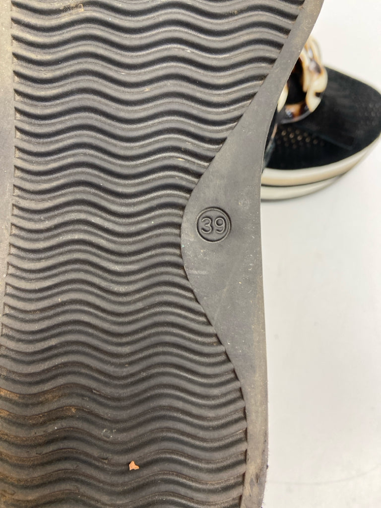SOFTWAVES  Size 39 Black Perforated Sneakers