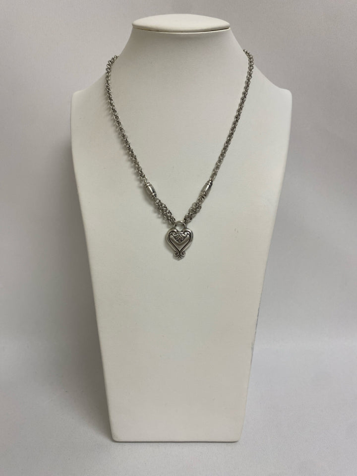 Brighton Silver Color Hearts Necklace