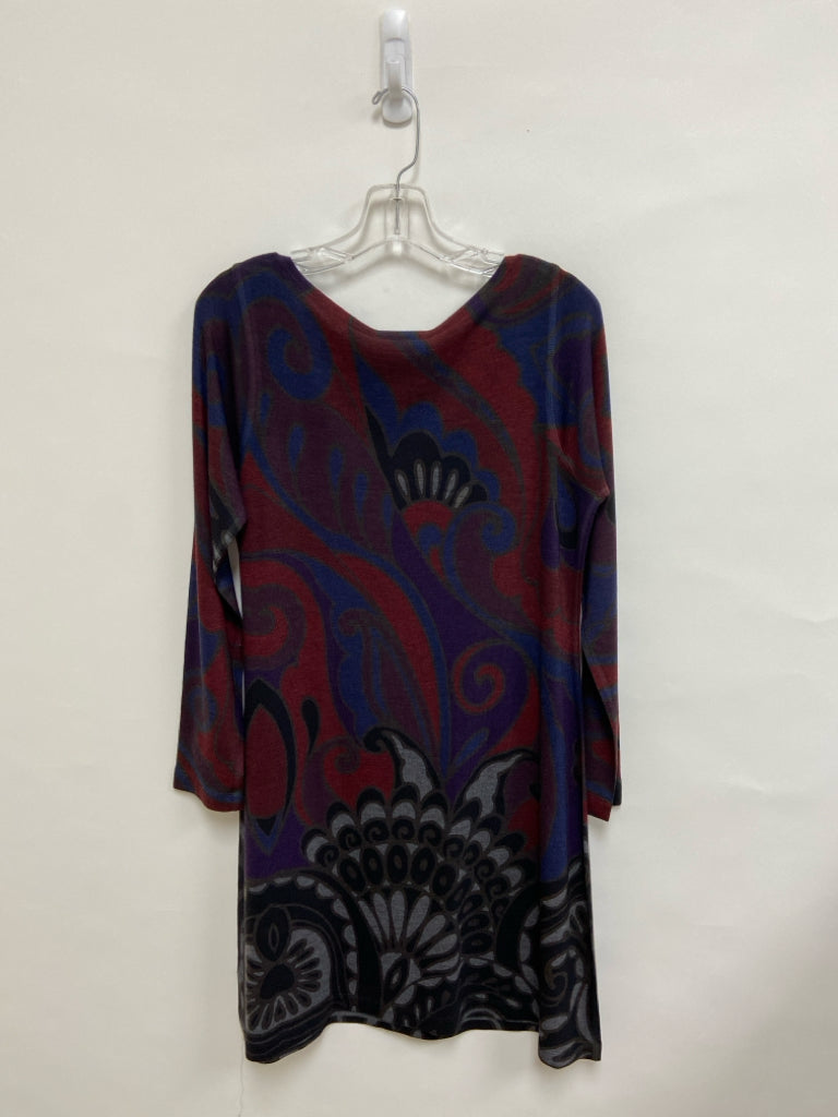 NWT Nurture Size XL Purple/Black Burgundy Print Ladies Dress