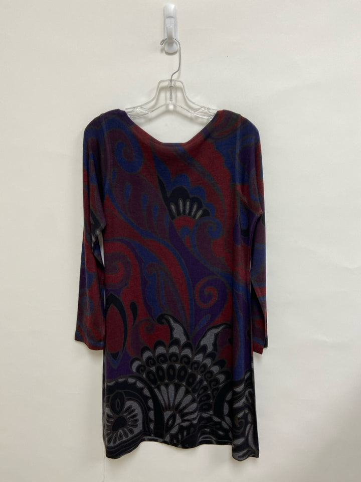 NWT Nurture Size XL Purple/Black Burgundy Print Ladies Dress