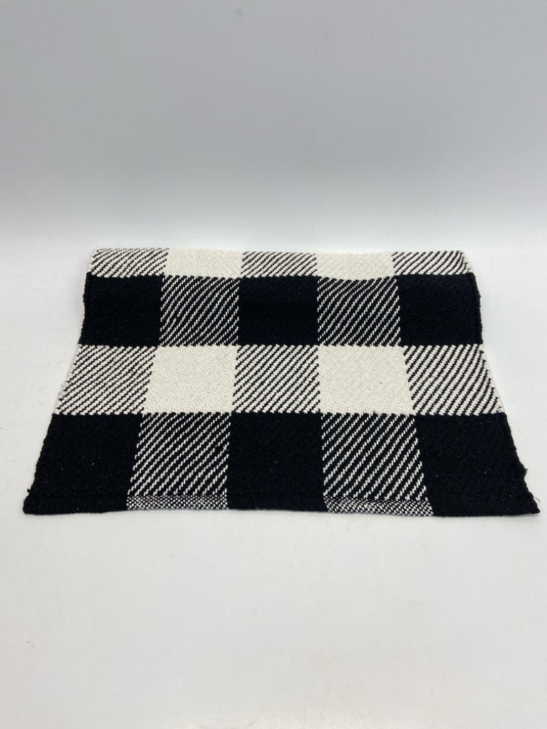 Black White Checkered Rug