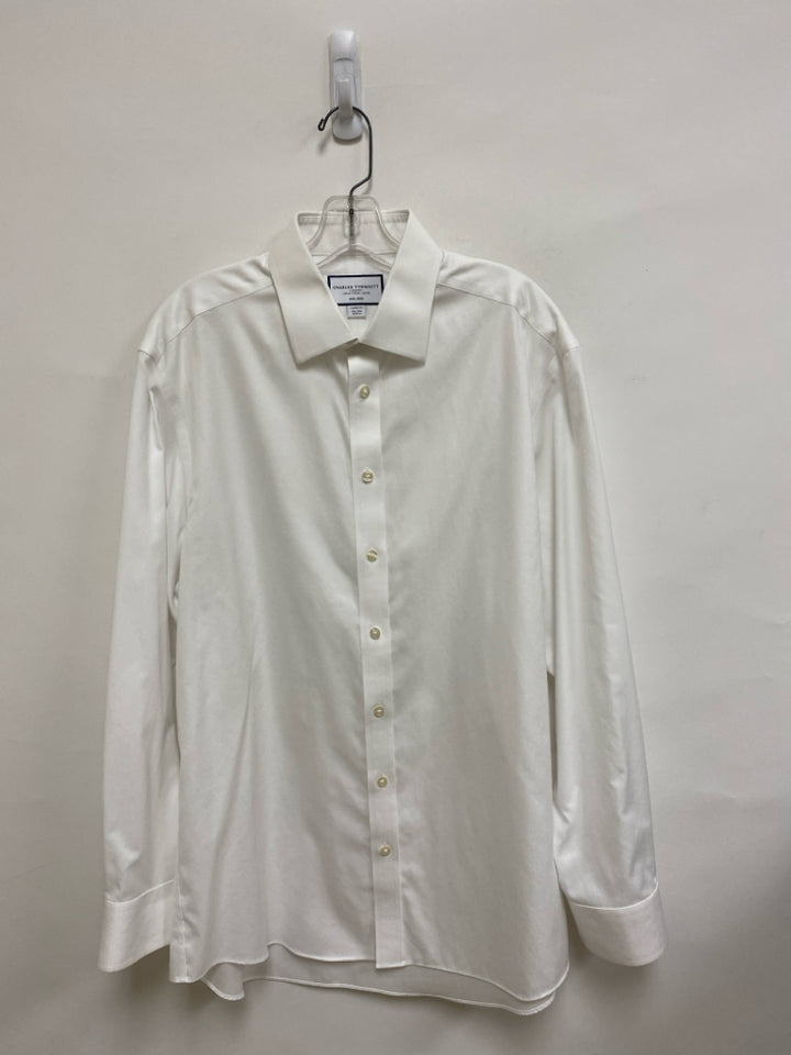Charles Tyrwhitt Size 16.5 White Button Up Men&