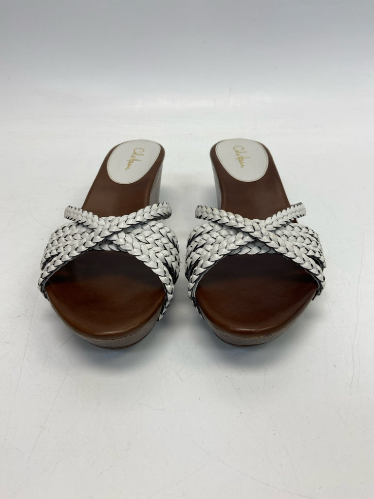 NWOT Cole Haan  Size 7.5 White Braided Sandals