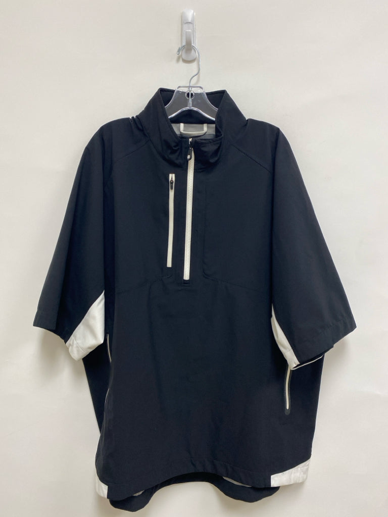 FootJoy Size XL Black Short Sleeve Men&