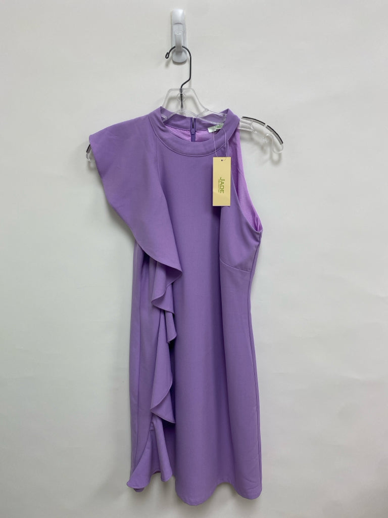 NWT Jade Brand Size XS Lavender Ruffles Sleeveless Ladies Dress