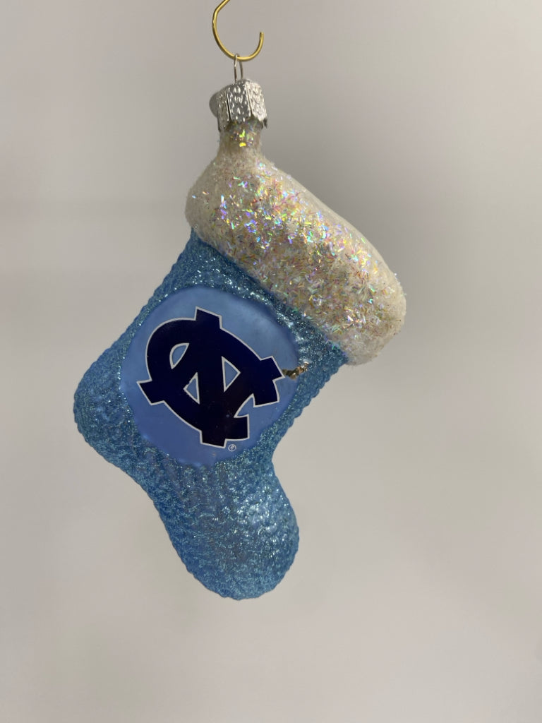 Old World Christmas Blue White Glass Ornaments
