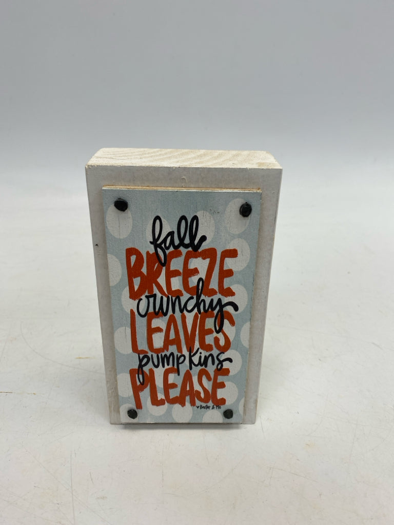 White Black/Orange Words Fall