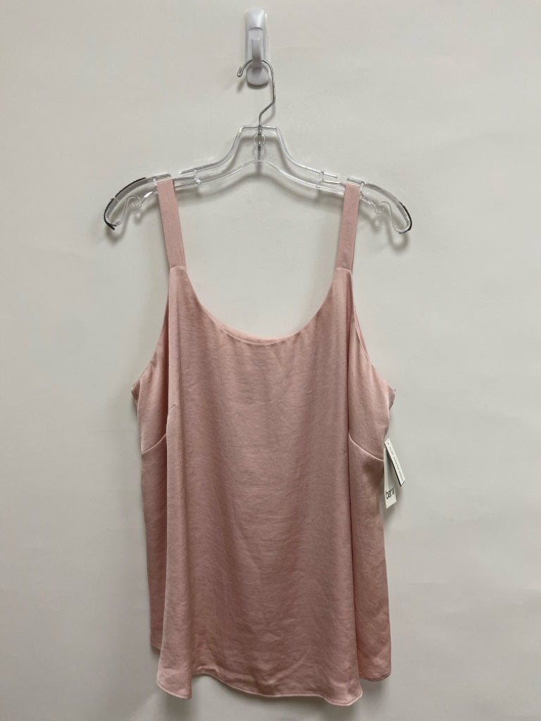 NWT bar III  SIZE  1X Pale Pink Sleeveless Satin Plus Size Top