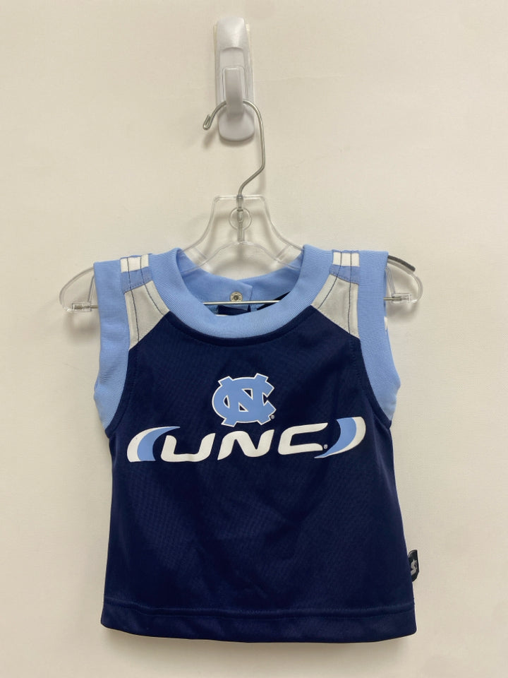 SIZE 12M Navy/white Blue UNC Sleeveless Boy&