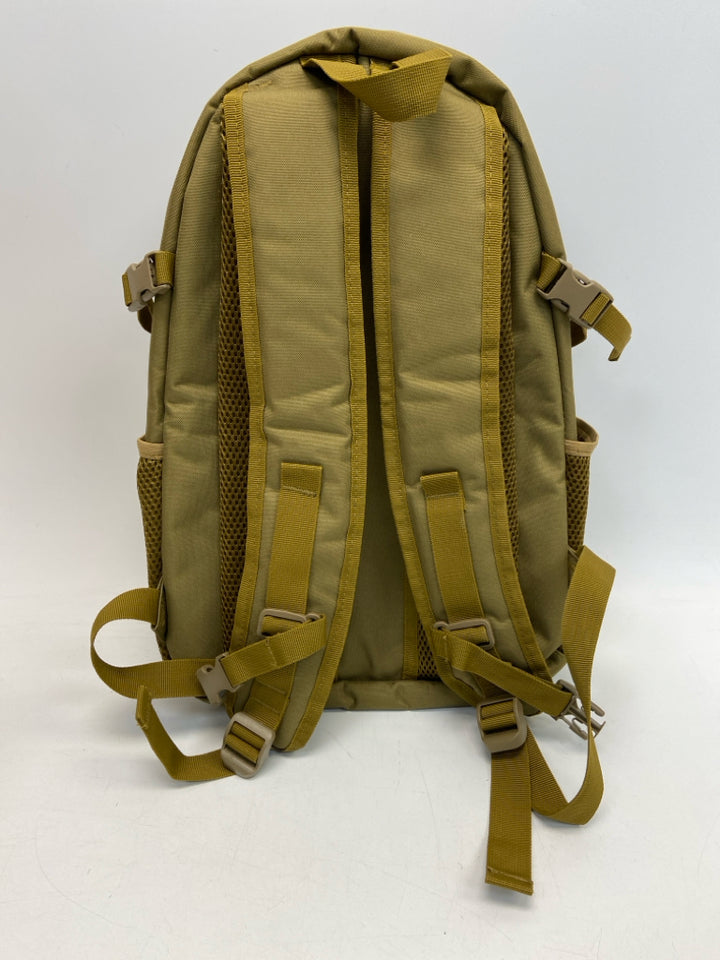Dark Gold Gray American Flag Backpack