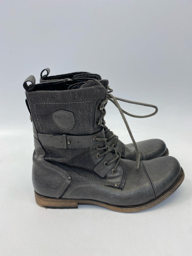 J75 Size 12 Gray Lace-Up Men&
