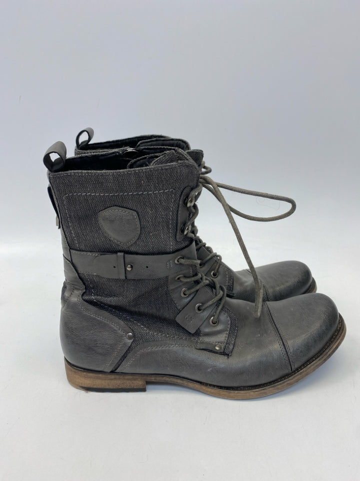J75 Size 12 Gray Lace-Up Men&