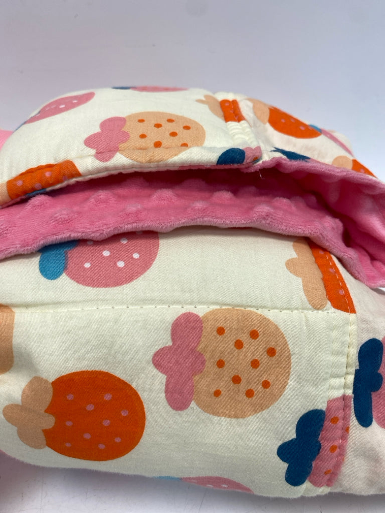 Cream Pink Strawberry Kids Bedding