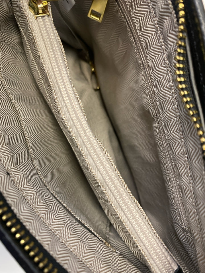Silver Black Metallic Crossbody