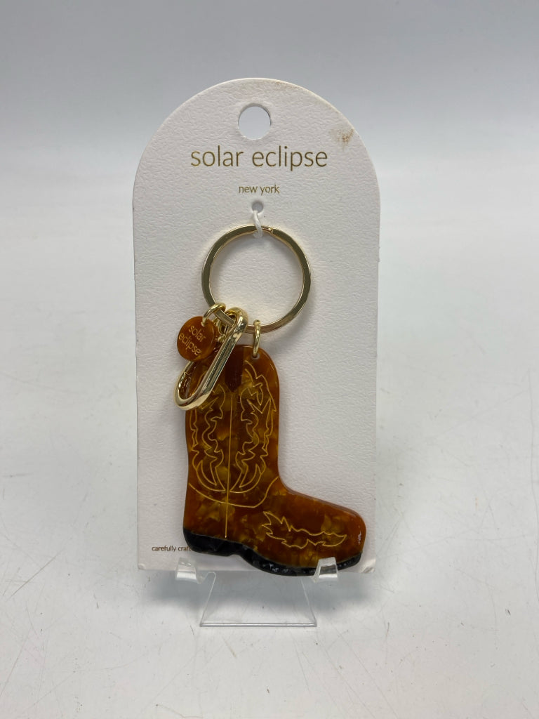 NEW Brown Gold Keychain