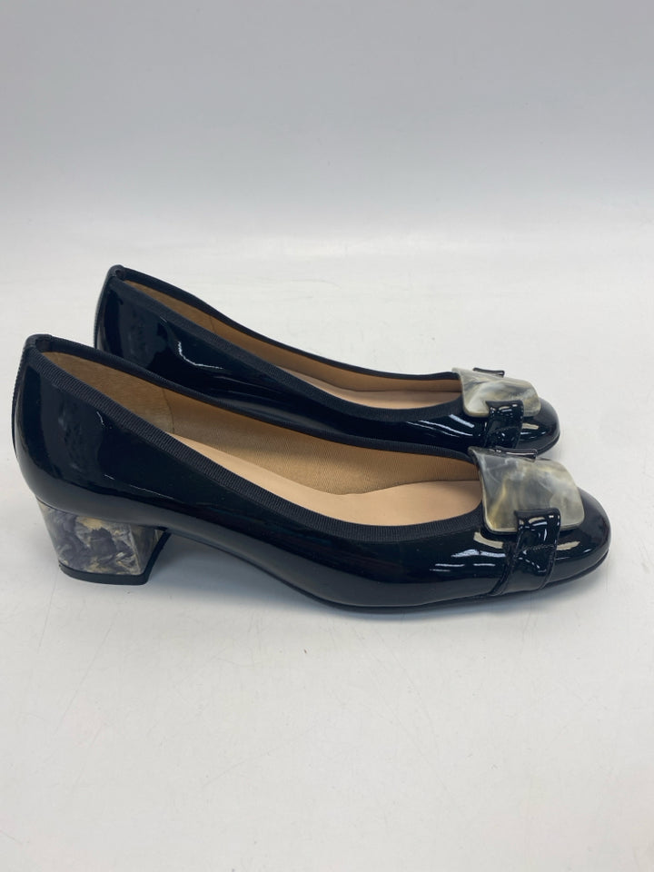 fs/ny  Size 8.5 Black Patent Heels