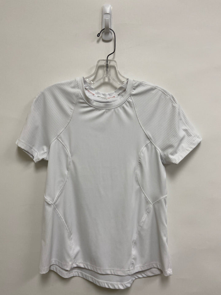 Spyder Size S White Ribbed Athletic Top
