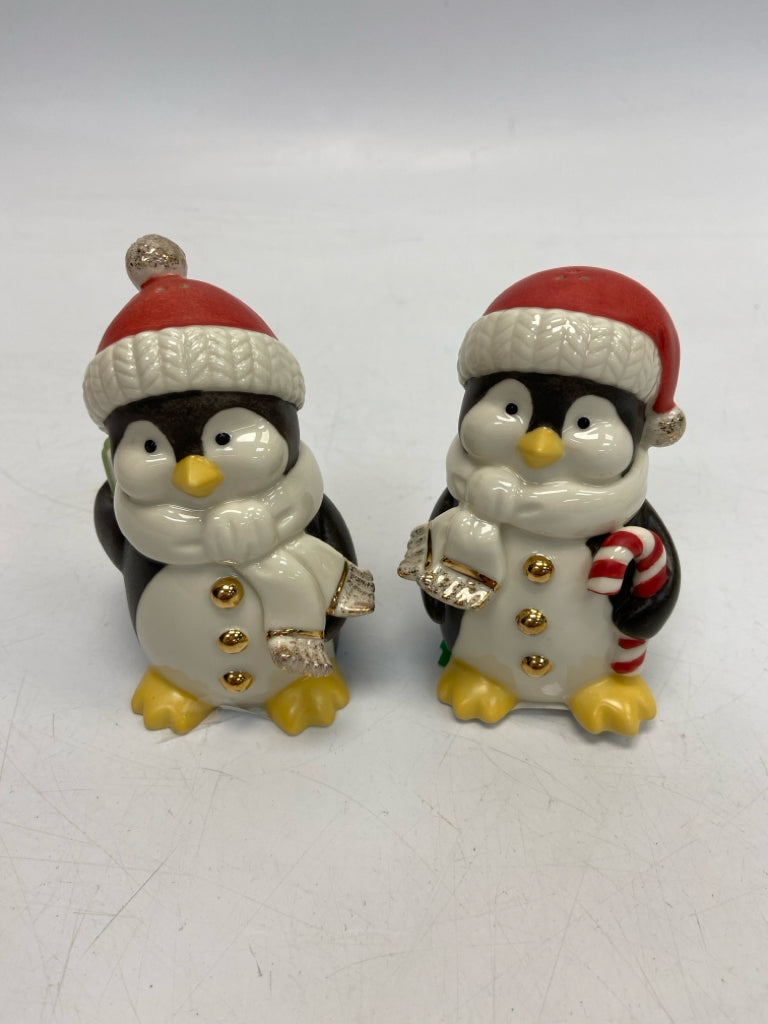 Lenox White Multi Color Penquin Ceramic Christmas