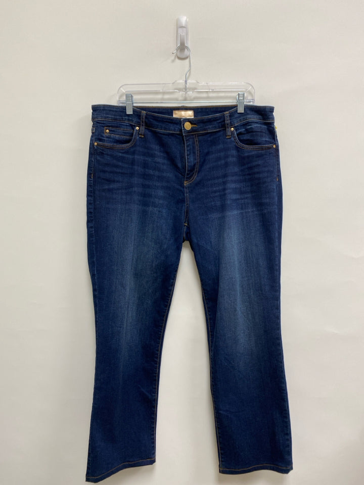 Kut from the Kloth Size 14 Blue Denim Ladies Jeans